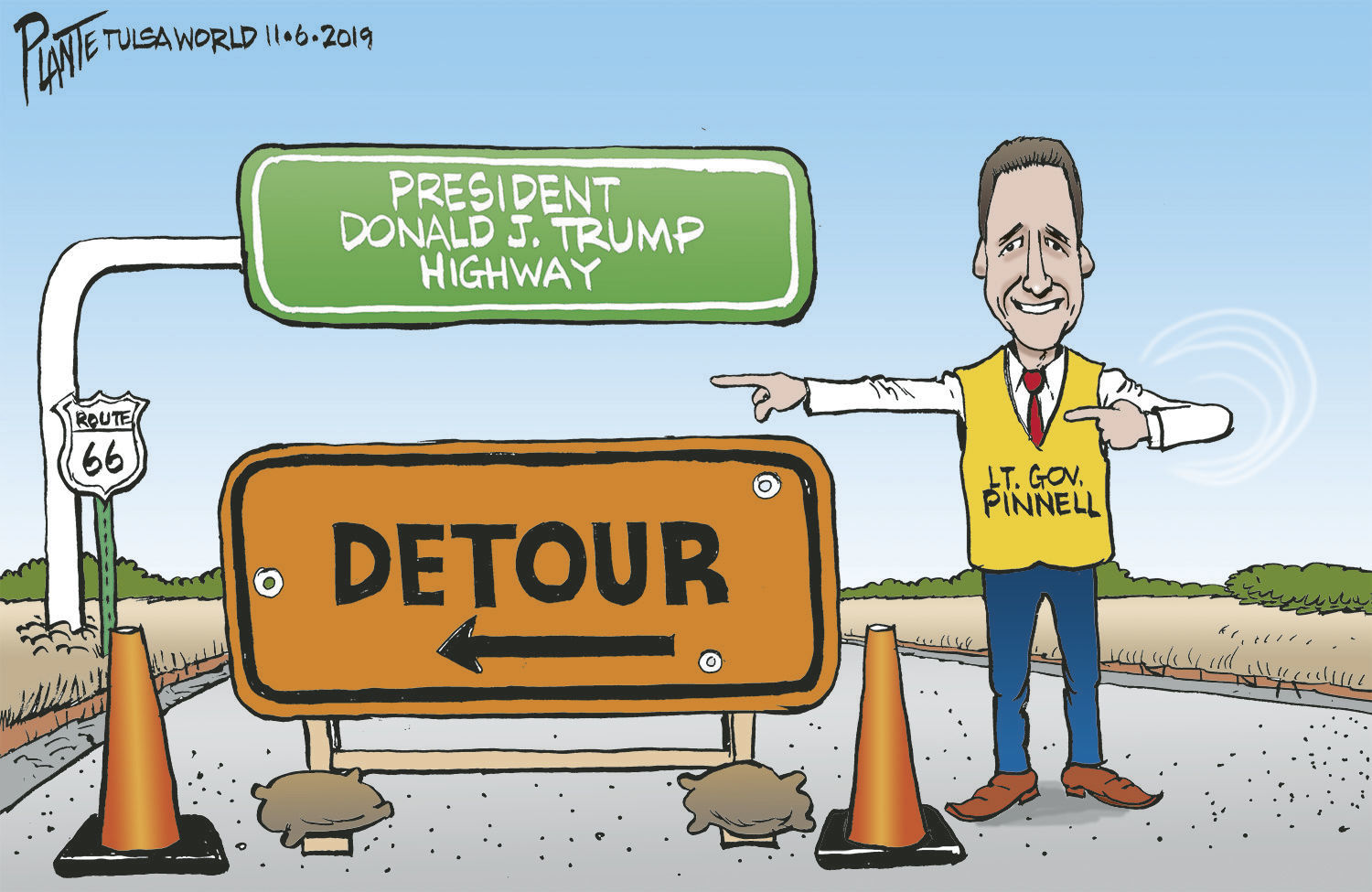 Bruce Plante Cartoon: Trump Highway?